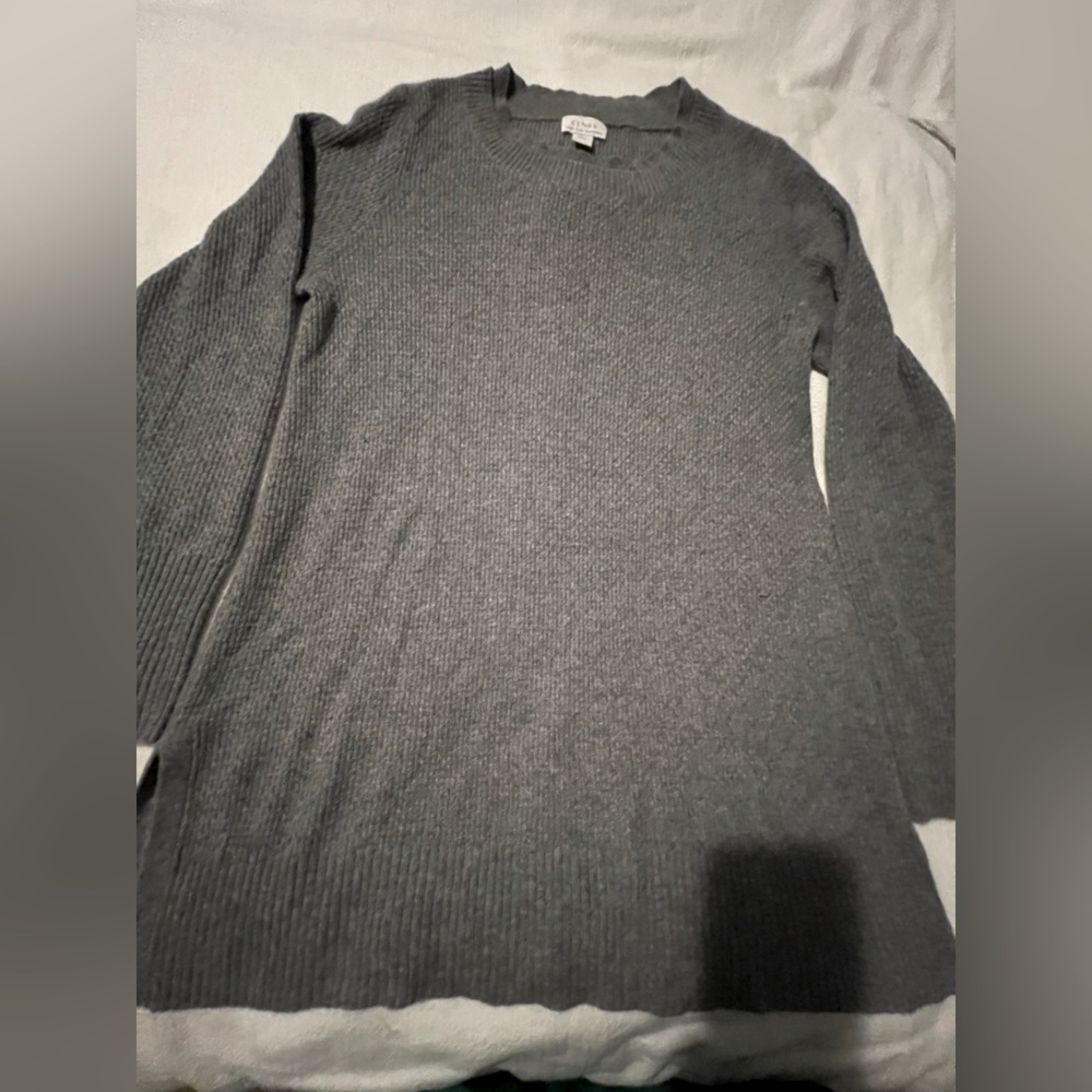 Cashmere Gray Men's Henley Sweater EUC 2541